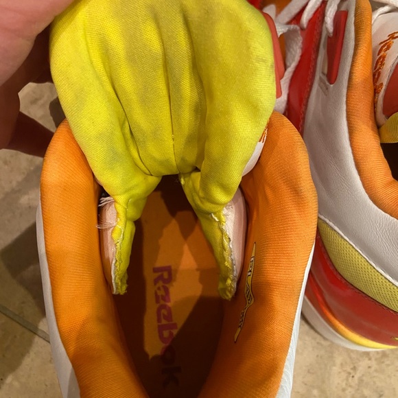 Vintage 1989 Orange Reebok Court Victory pump Sz 9 - Picture 11 of 12